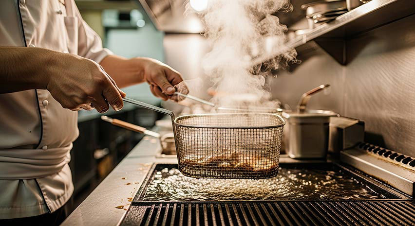 commercial kitchen deep fryer